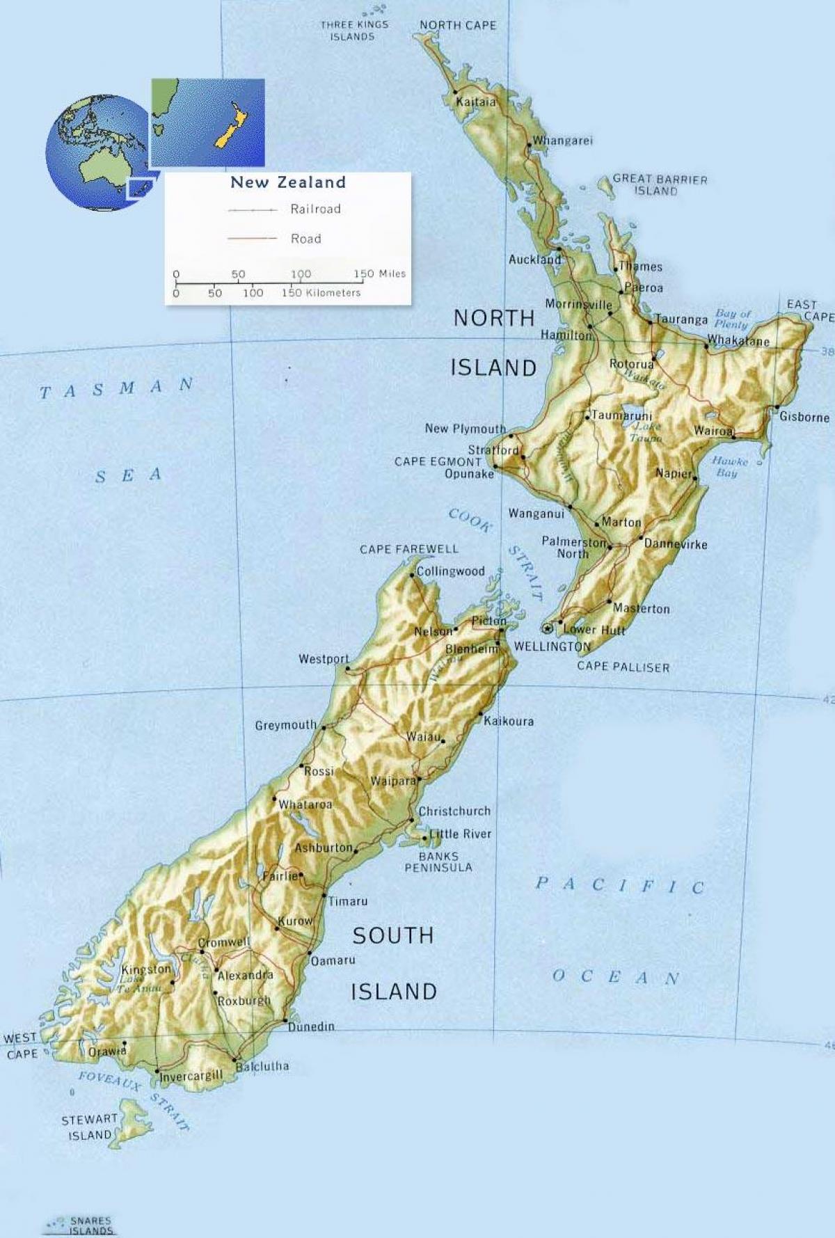 뉴질랜드 웰링턴 지도 보기