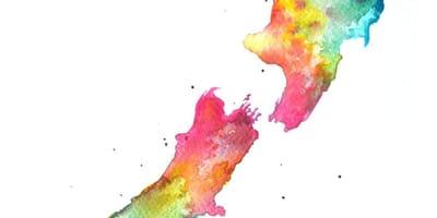 지도 뉴질랜드의 예술